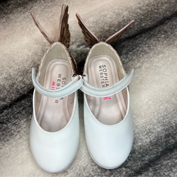 Sophia Webster Evangeline Butterfly Leather Flats Toddler Kids - Picture 2 of 10